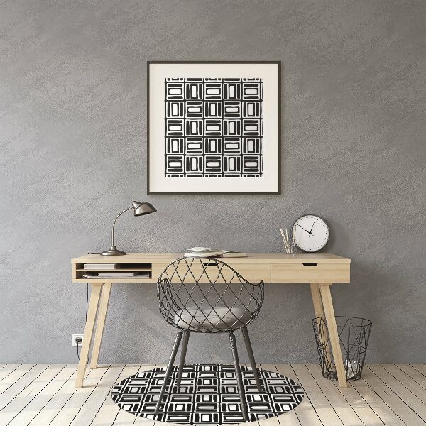 Alfombra para silla de escritorio Patrón geométrico