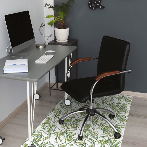 Alfombra para silla de escritorio Hojas exóticas