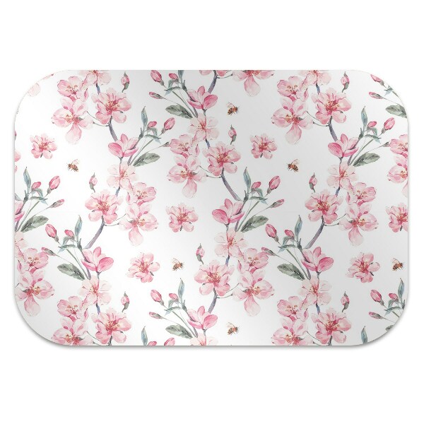 Alfombra silla ordenador Flores sutiles