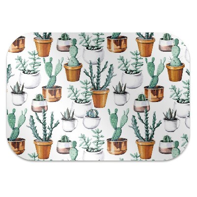 Alfombra silla ordenador Cactus en macetas