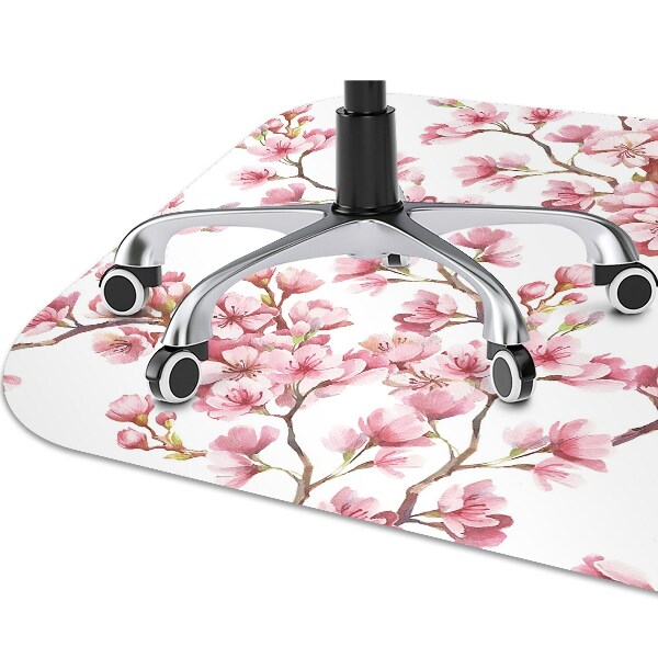 Alfombra silla ordenador Flor de cerezo