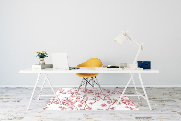 Alfombra silla ordenador Flor de cerezo
