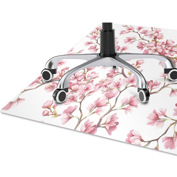 Alfombra silla ordenador Flor de cerezo