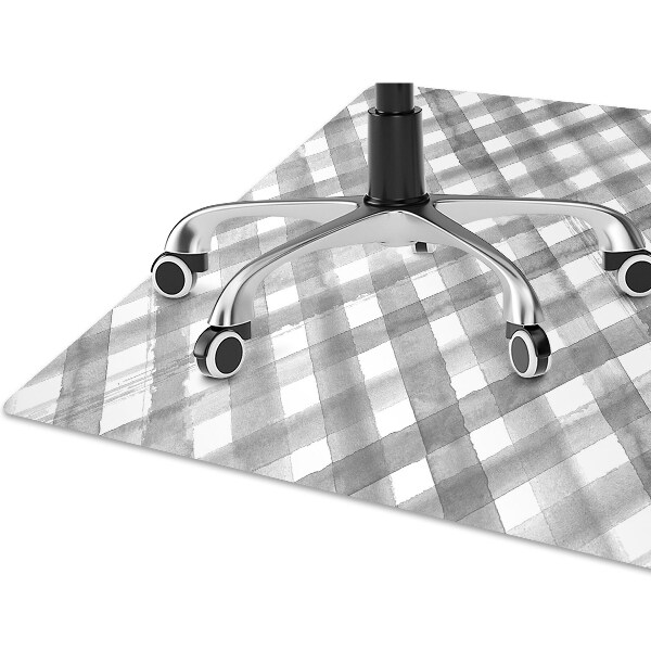 Alfombra silla ordenador Rejilla gris