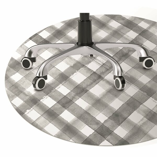 Alfombra silla ordenador Rejilla gris