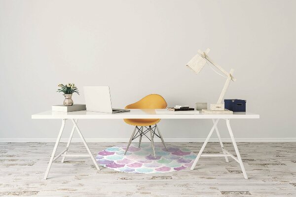 Alfombra para silla de escritorio Gotas coloridas