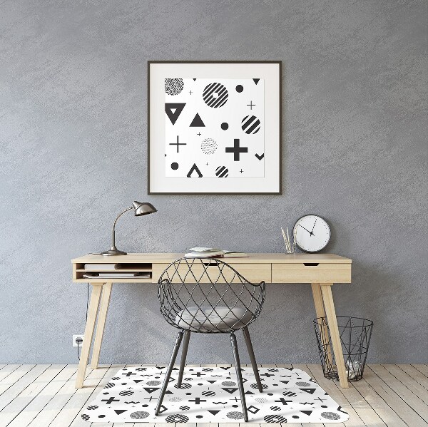 Alfombra para silla de escritorio Patrones geométricos