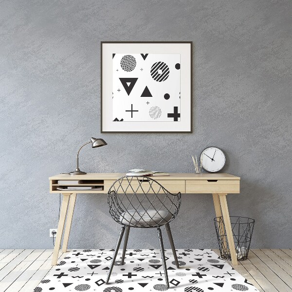 Alfombra para silla de escritorio Patrones geométricos