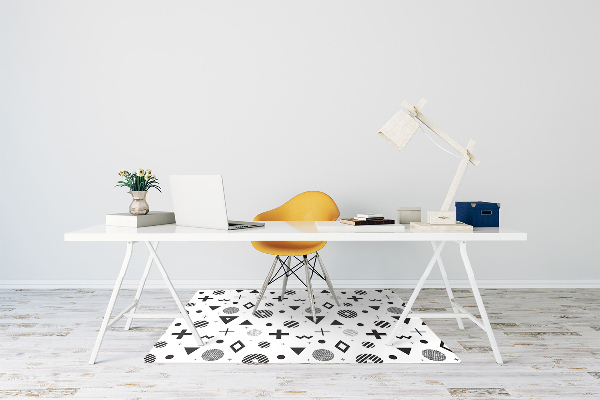Alfombra para silla de escritorio Patrones geométricos