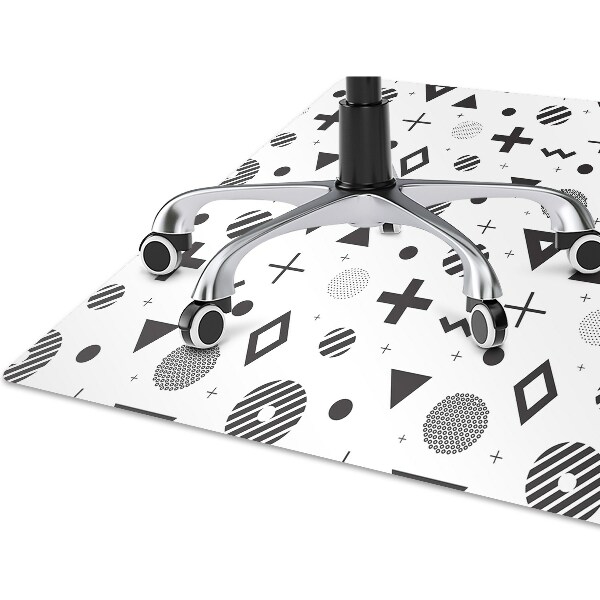 Alfombra para silla de escritorio Patrones geométricos