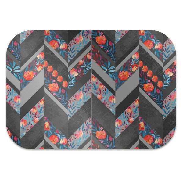Alfombra para silla de escritorio Flores con espiga