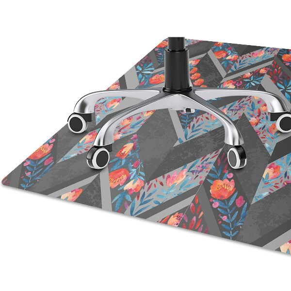 Alfombra para silla de escritorio Flores con espiga