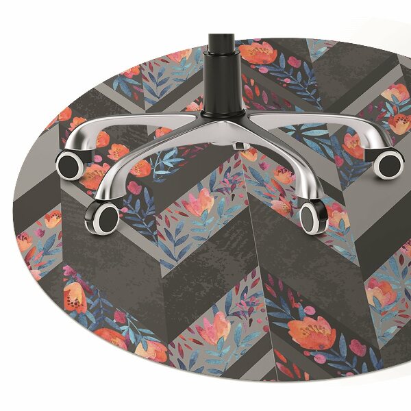 Alfombra para silla de escritorio Flores con espiga