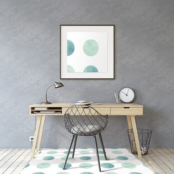 Alfombra protectora suelo para silla Acuarela