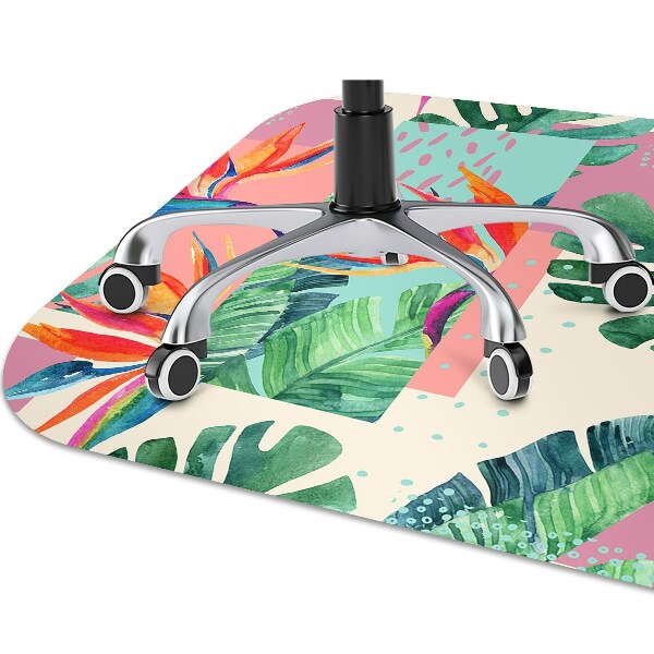 Alfombra silla ordenador Mosaico tropical