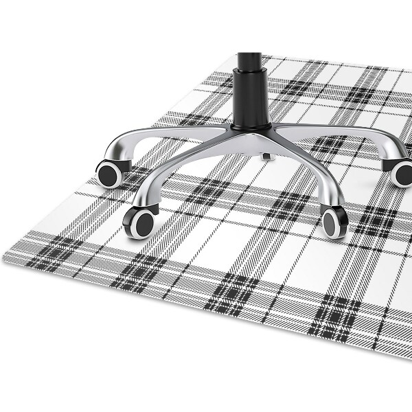 Alfombra silla ordenador Patrón a cuadros
