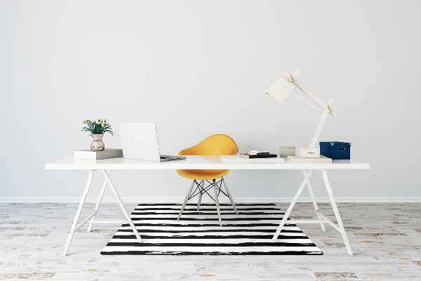 Alfombra silla ordenador Patrón cebra