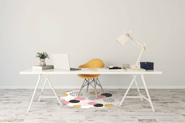 Alfombra para silla de escritorio Puntos geométricos