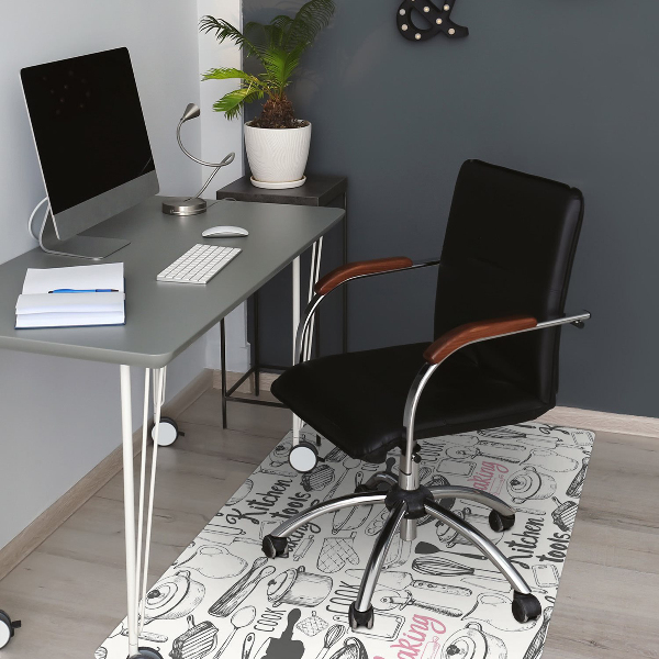 Alfombra para silla de escritorio Motivos de cocina