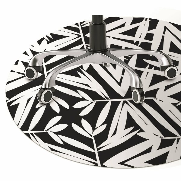 Alfombra para silla de escritorio Patrón en blanco y negro