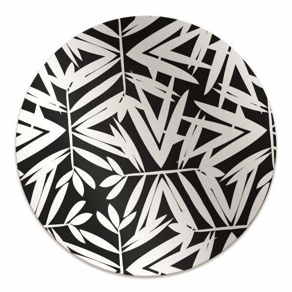 Alfombra para silla de escritorio Patrón en blanco y negro