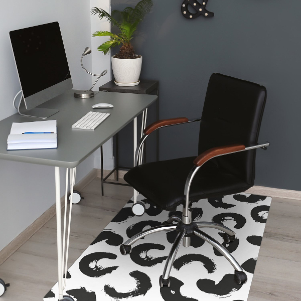 Alfombra para silla de escritorio Pinceladas