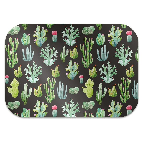 Alfombra silla ordenador Pequeños cactus