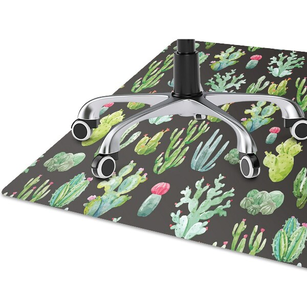 Alfombra silla ordenador Pequeños cactus