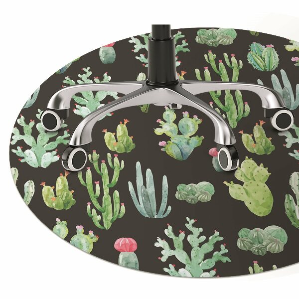 Alfombra silla ordenador Pequeños cactus