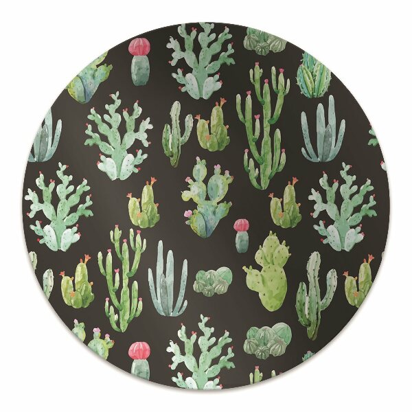 Alfombra silla ordenador Pequeños cactus