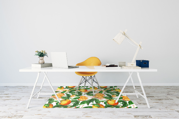 Alfombra silla escritorio Naranjas