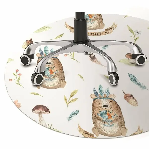 Alfombrilla para silla de escritorio Oso indio