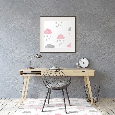 Alfombra silla escritorio Nubes minimalistas
