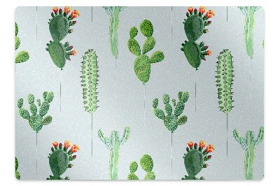 Alfombra para silla de escritorio Cactus