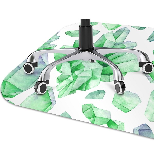 Alfombra para silla de escritorio Cristales