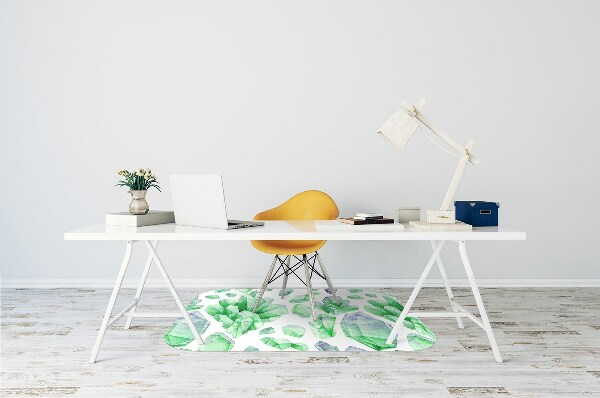 Alfombra para silla de escritorio Cristales