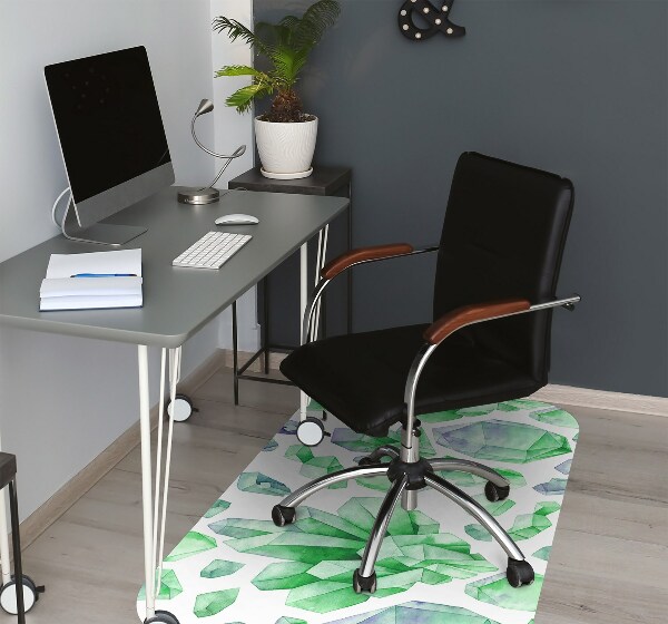 Alfombra para silla de escritorio Cristales