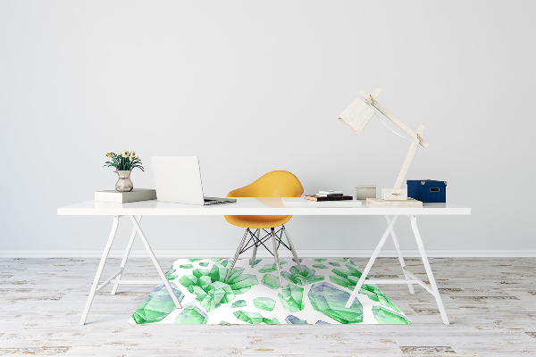 Alfombra para silla de escritorio Cristales