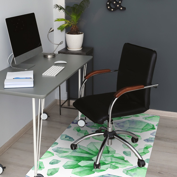 Alfombra para silla de escritorio Cristales