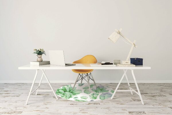 Alfombra para silla de escritorio Cristales