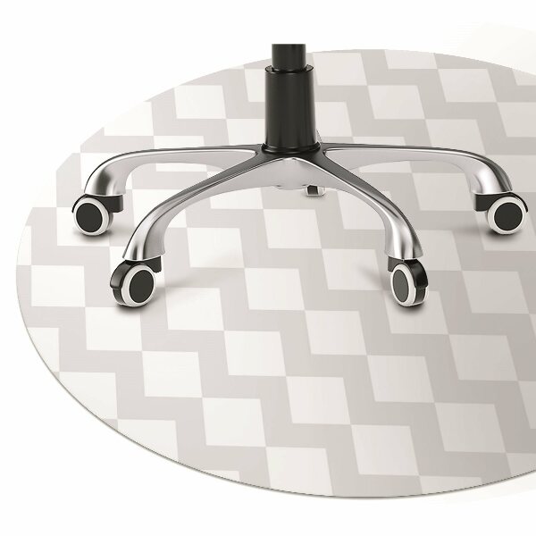Alfombra silla ordenador Patrón cuadrado 3d