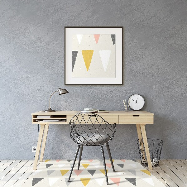 Alfombra silla ordenador Patrón triangular