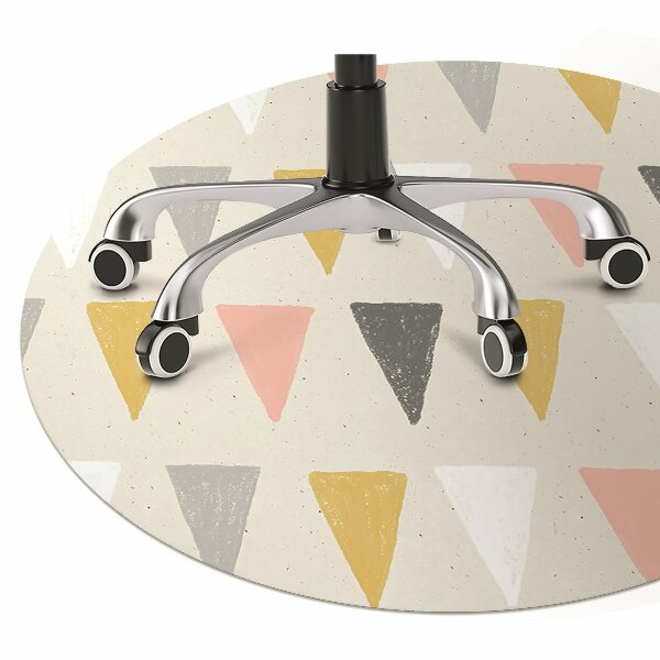 Alfombra silla ordenador Patrón triangular