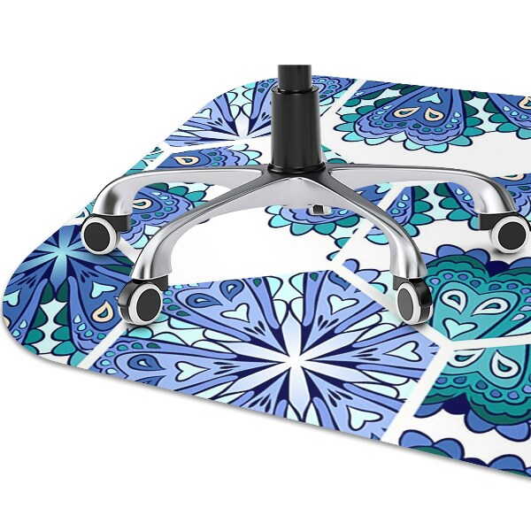 Alfombra silla escritorio Flores hexagonales