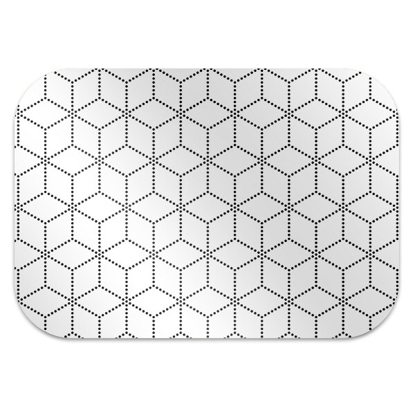 Alfombra para silla de escritorio Cubitos grises