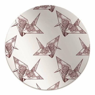 Alfombra para silla de escritorio Pájaros de origami