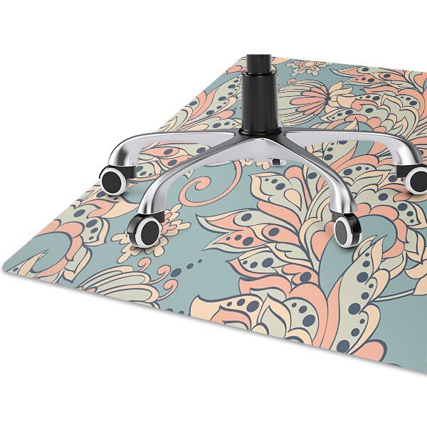 Alfombra silla ordenador Flores de cuento de hadas