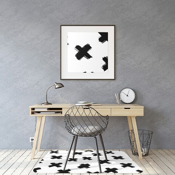 Alfombra silla ordenador X pinceladas