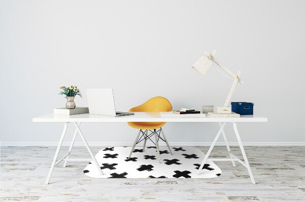 Alfombra silla ordenador X pinceladas