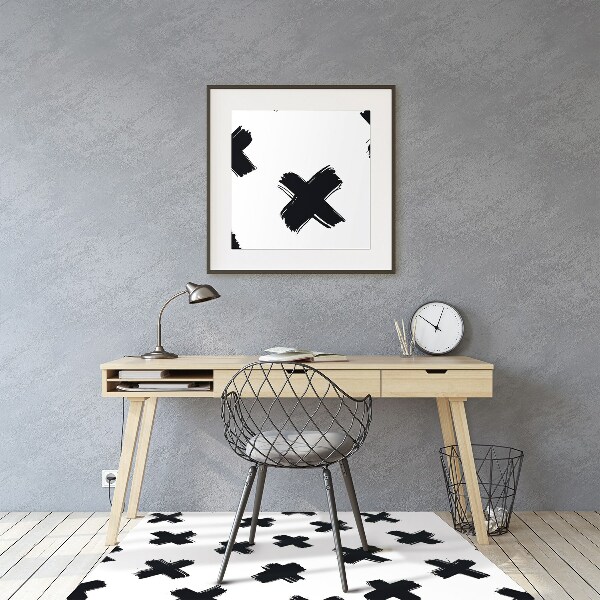 Alfombra silla ordenador X pinceladas